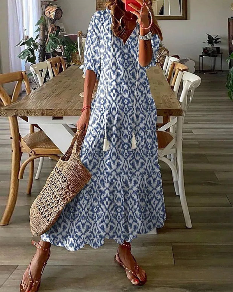 ARIA | Robe Bohème à Couverture du Ventre