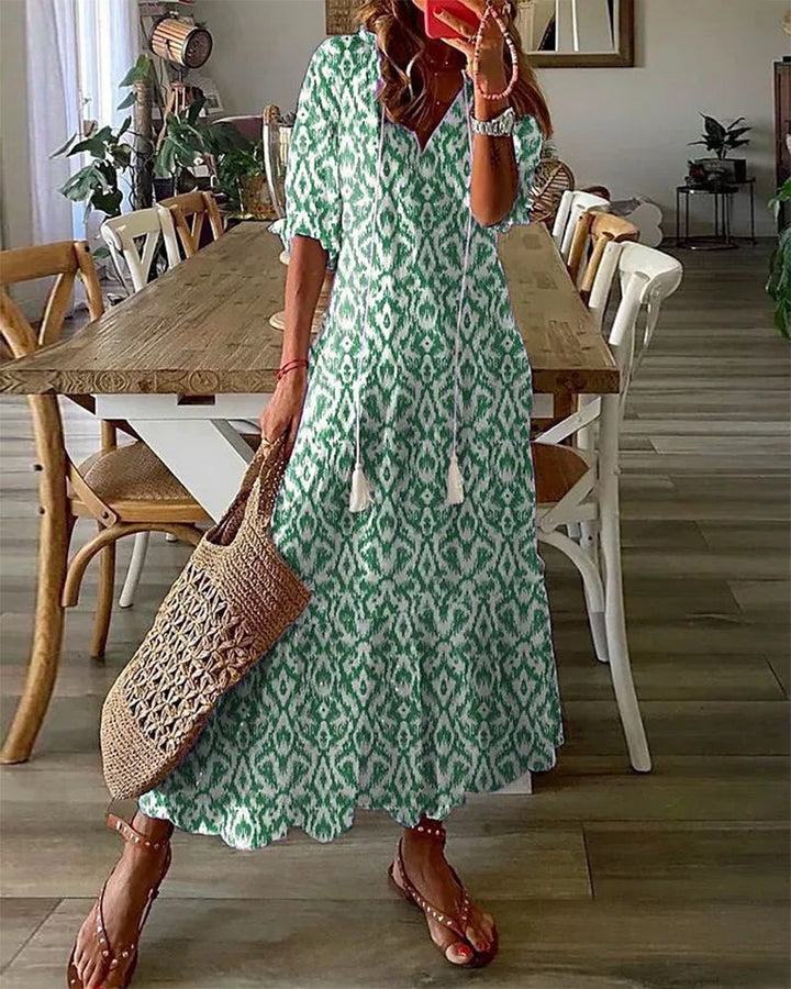 ARIA | Robe Bohème à Couverture du Ventre