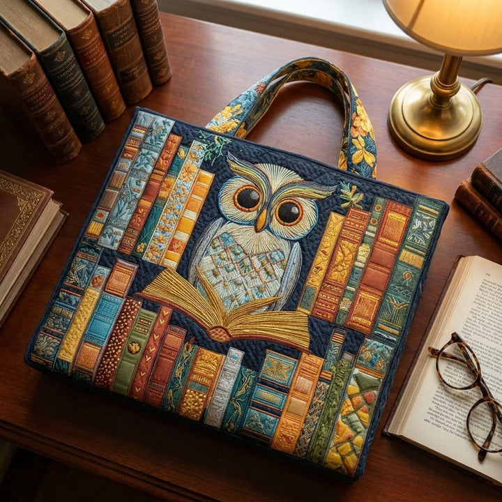 Sac Artisan - Hibou et Livres Vintage