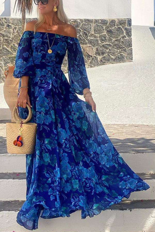 Francesca | Robe longue avec imprimé floral