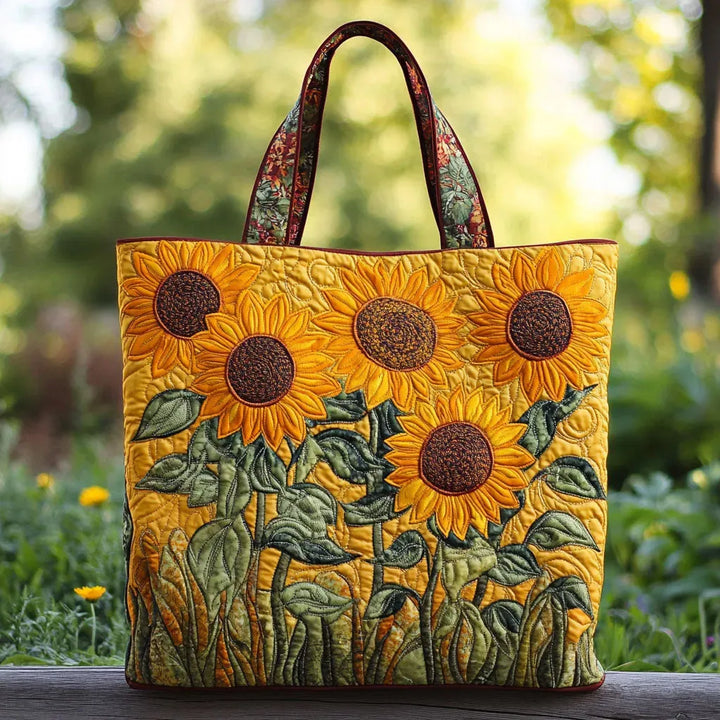 Sac Matelassé Classique - Tournesols