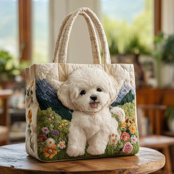 Sac Matelassé Artisan - Chien Enchanté