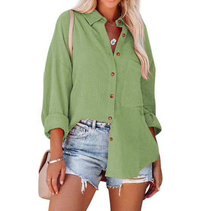 MADELYN | Blouse décontractée à boutons et manches longues
