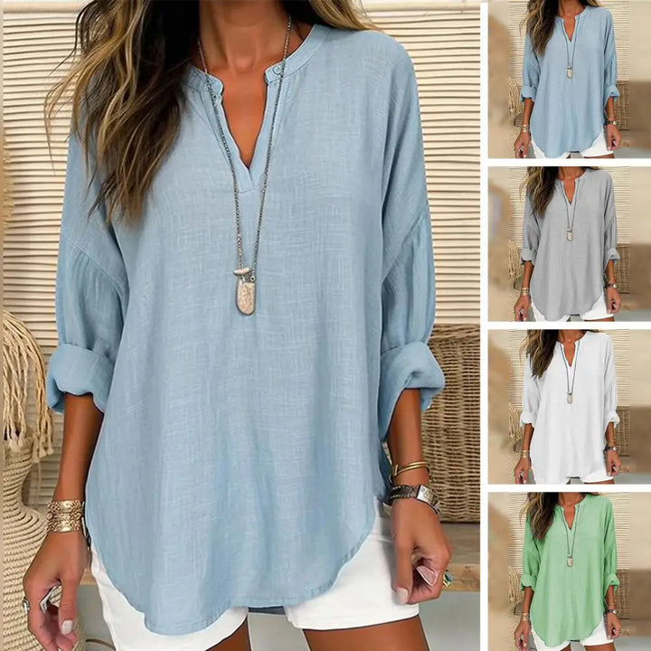 PENELOPE | Blouse Effet Lin