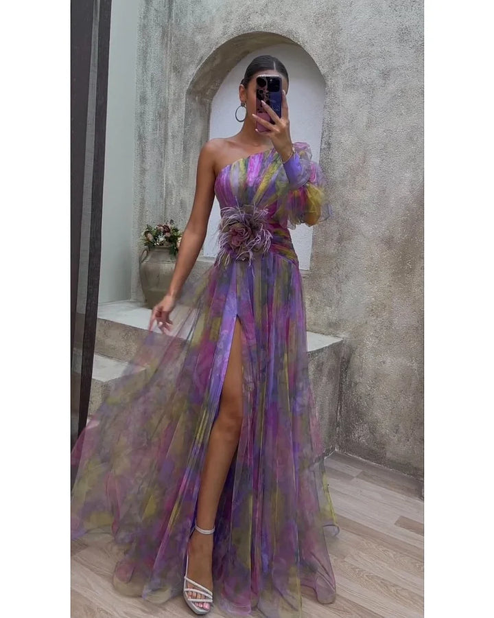 Helen | Robe Élégante Colorée