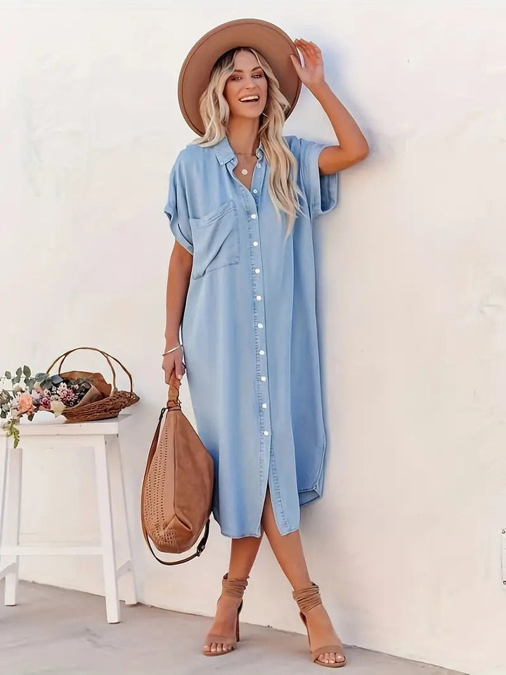 SAVANNAH | Robe chemise avec poches