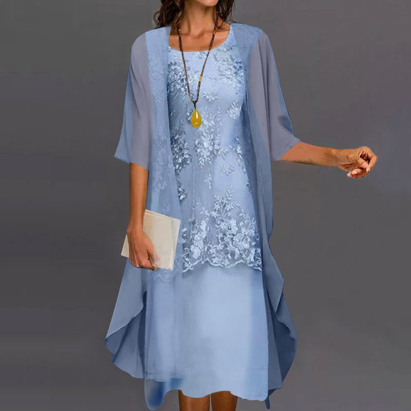 Eleanor | Robe élégante en chiffon deux pièces