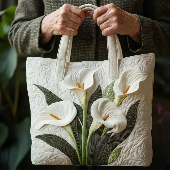 Sac Artisanal Matelassé - Lys Blanc