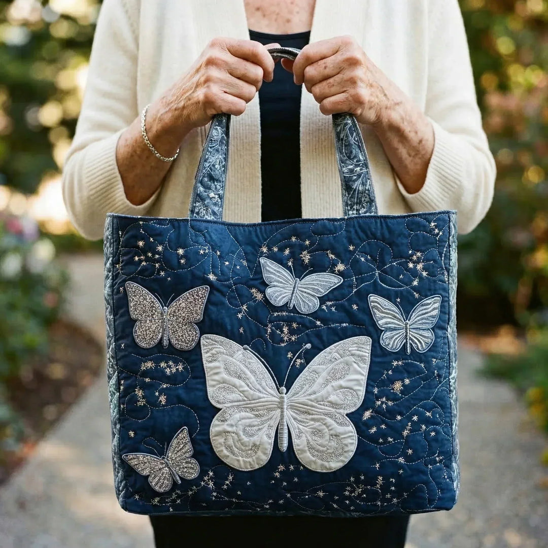 Sac Artisanal - Papillon Argent