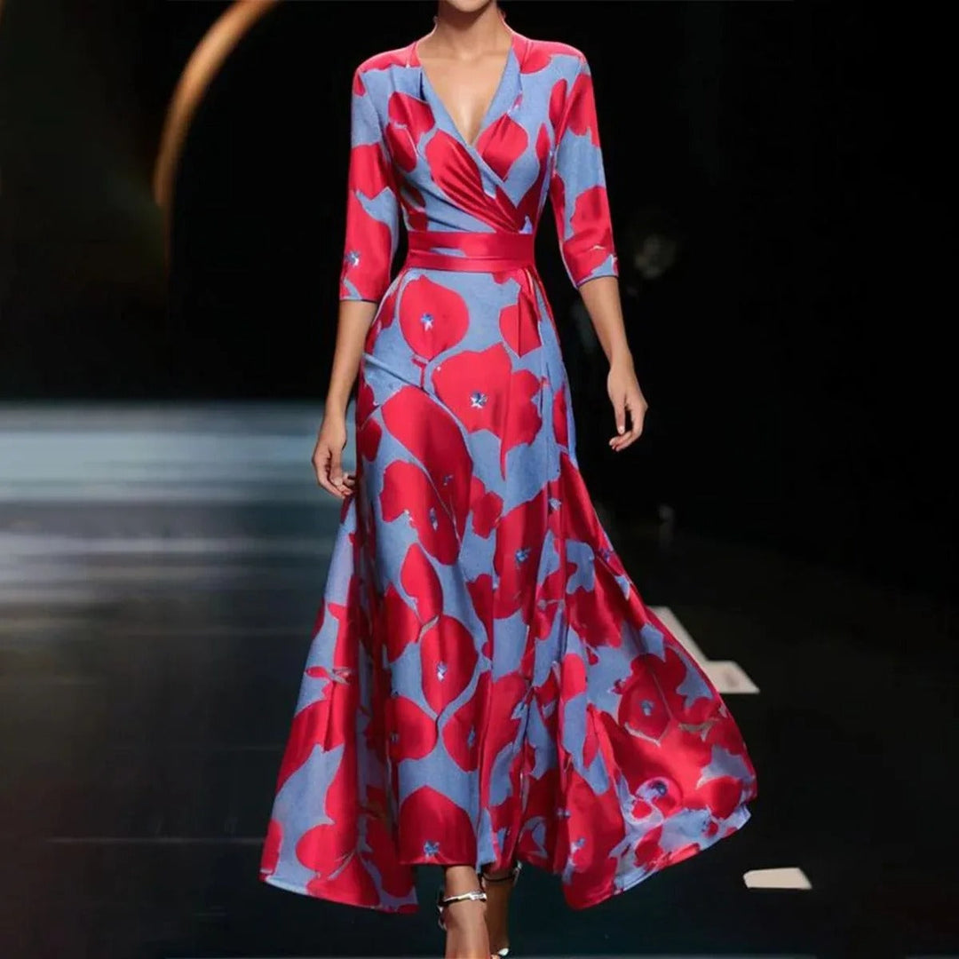 Patricia | Robe Chic avec Imprimé Floral