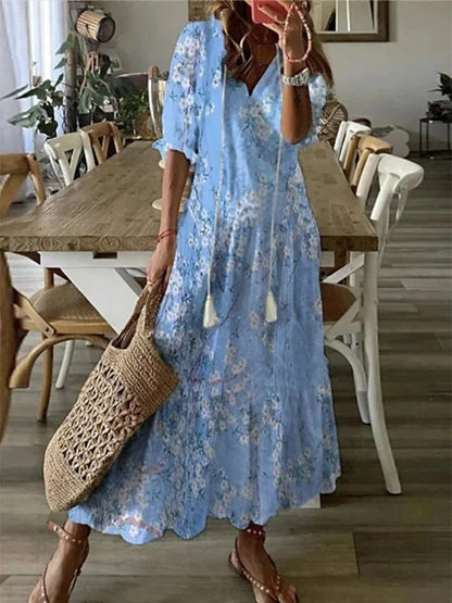 ARIA | Robe Bohème à Couverture du Ventre